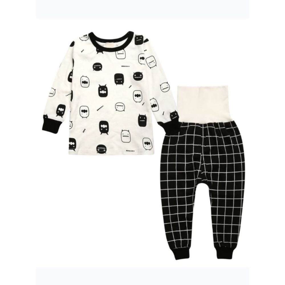 Black And White Monster Pajamas